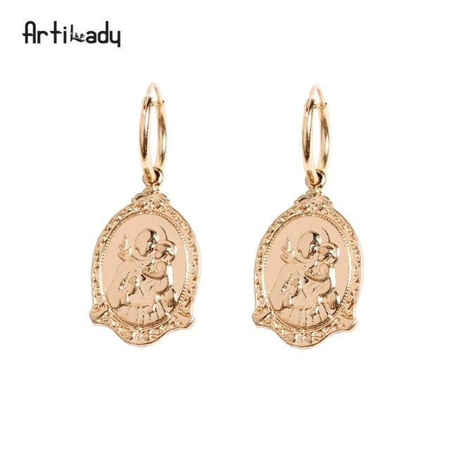 Artilady Aretes Aro de Metal para Mujer — Pendientes Cartílago, Pack Regalo de Joyería