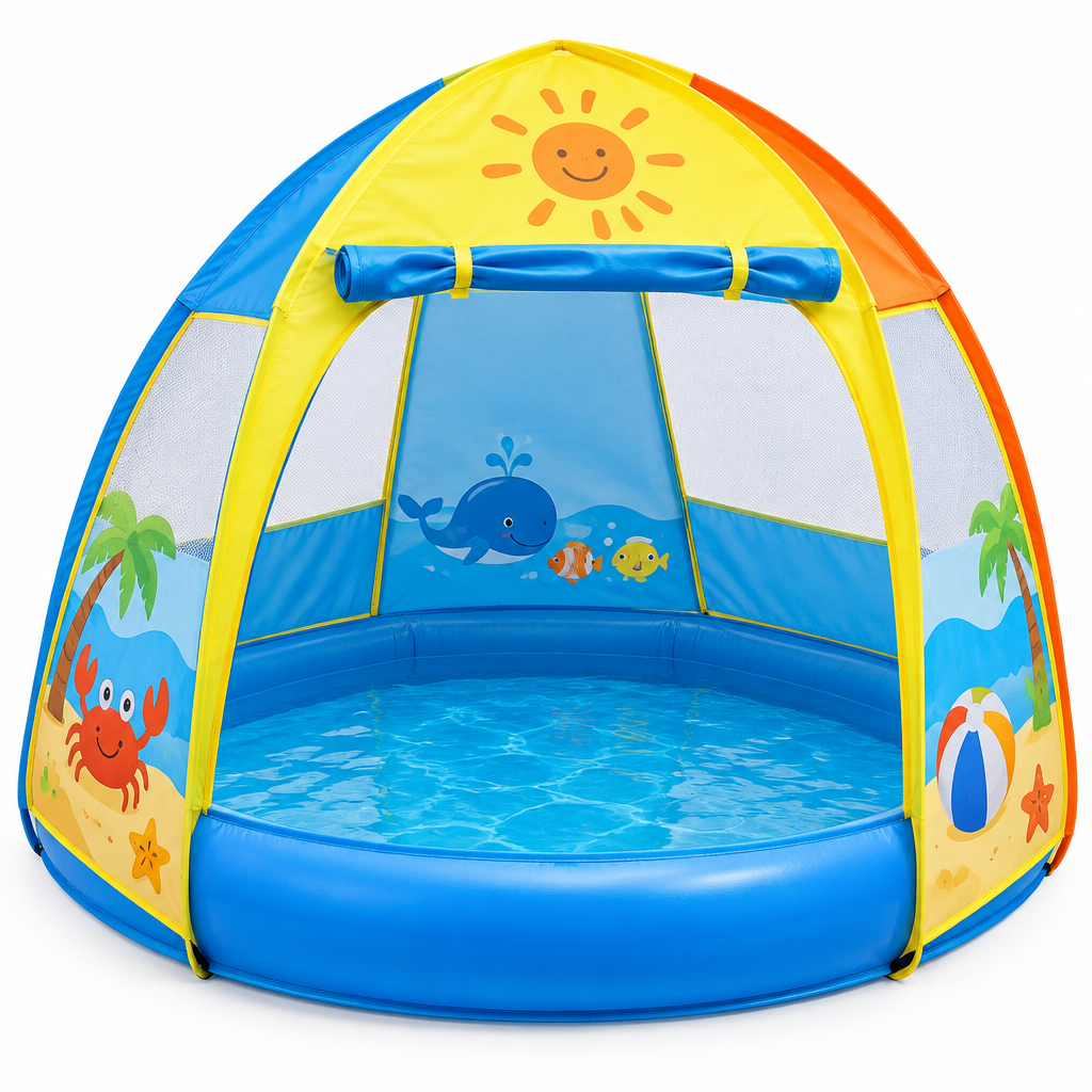 Children's Tent Summer Fun – Water Play Tent with Built-In Pool